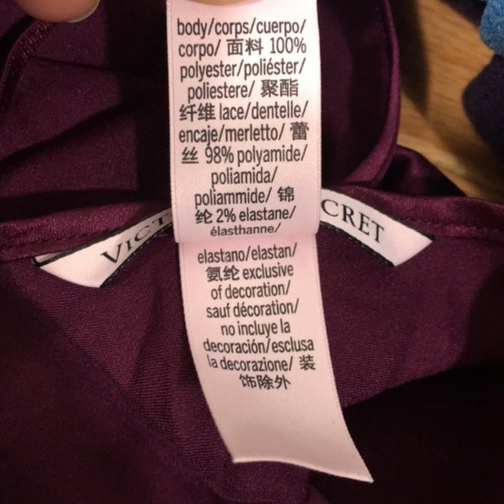 Victoria’s Secret Maroon Satin Lingerie Dress - Picture 10 of 10